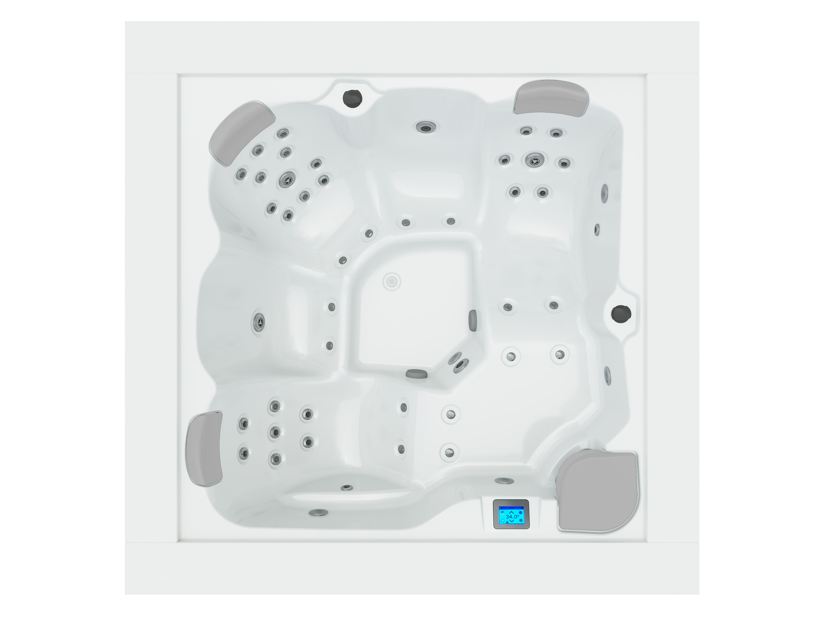 cube ergo spa top view spa jacuzzi exterior